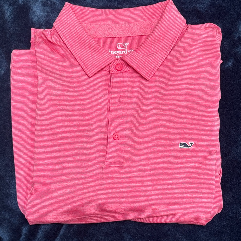 Vineyard Vines Pink Polo Shirt